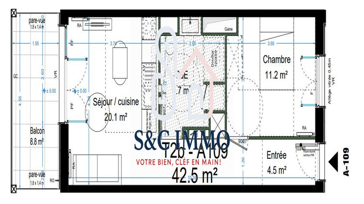 Ma-Cabane - Vente Appartement Neuilly-sur-Marne, 42 m²