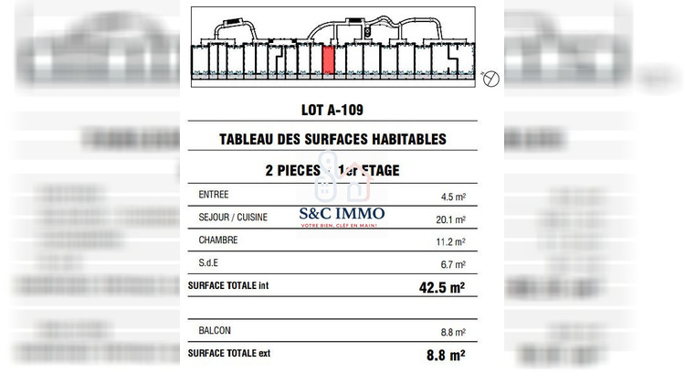 Ma-Cabane - Vente Appartement Neuilly-sur-Marne, 42 m²