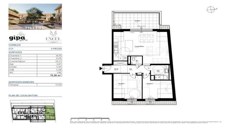 Ma-Cabane - Vente Appartement Niederhausbergen, 75 m²