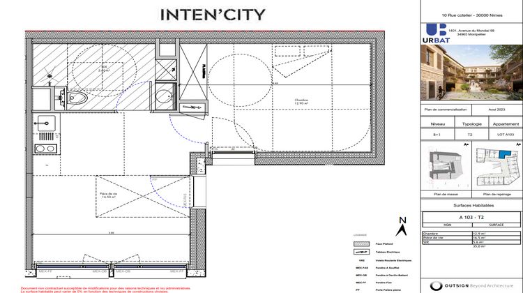 Ma-Cabane - Vente Appartement Nîmes, 35 m²