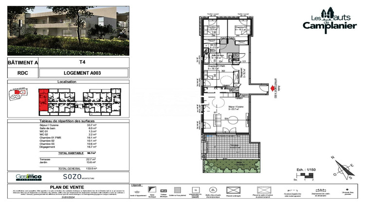 Ma-Cabane - Vente Appartement Nîmes, 96 m²