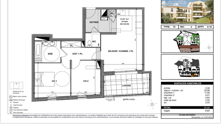 Ma-Cabane - Vente Appartement Nîmes, 60 m²