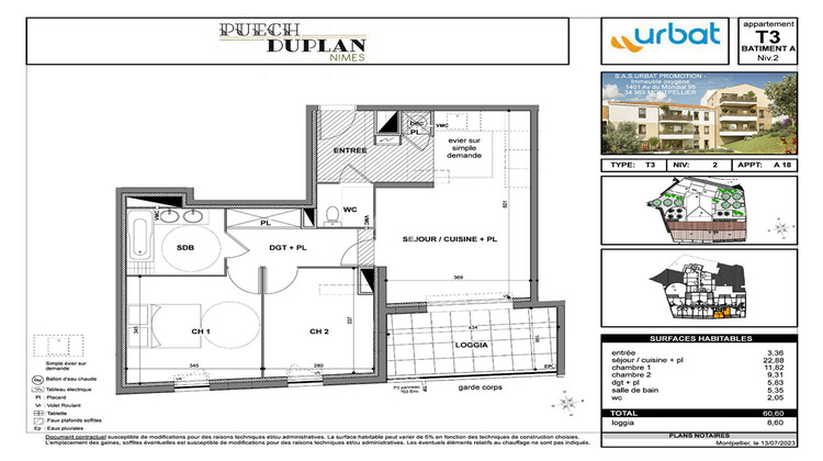 Ma-Cabane - Vente Appartement NIMES, 60 m²