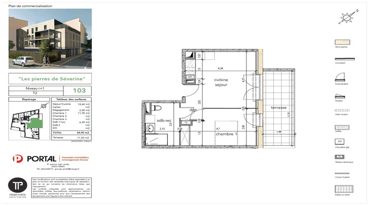 Ma-Cabane - Vente Appartement Nîmes, 39 m²