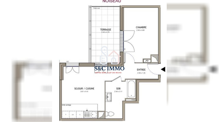 Ma-Cabane - Vente Appartement Noiseau, 41 m²