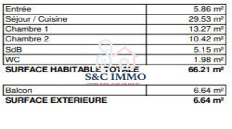 Ma-Cabane - Vente Appartement Noisiel, 66 m²