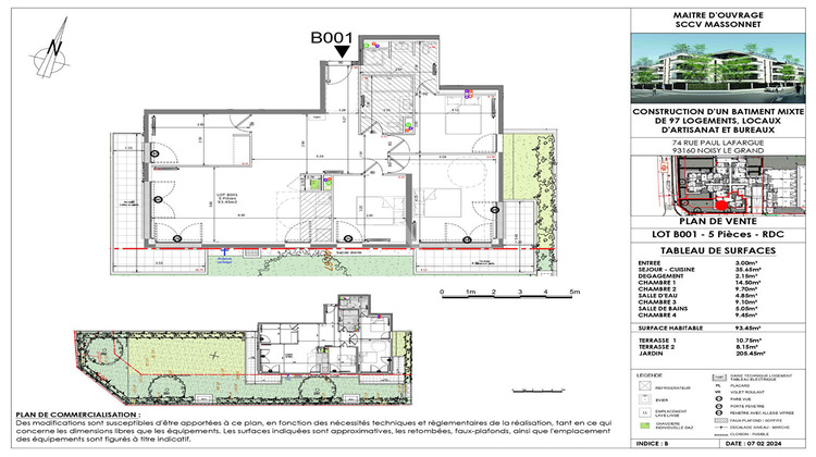 Ma-Cabane - Vente Appartement NOISY-LE-GRAND, 93 m²