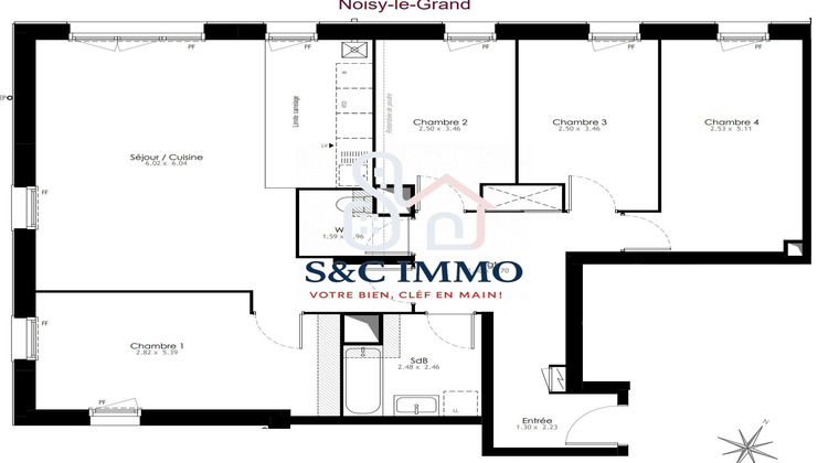 Ma-Cabane - Vente Appartement Noisy-le-Grand, 105 m²