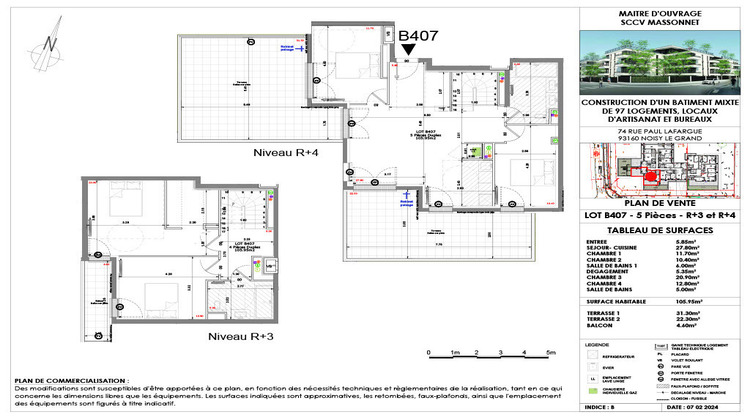 Ma-Cabane - Vente Appartement NOISY-LE-GRAND, 105 m²