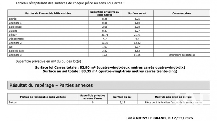 Ma-Cabane - Vente Appartement Noisy-le-Grand, 83 m²