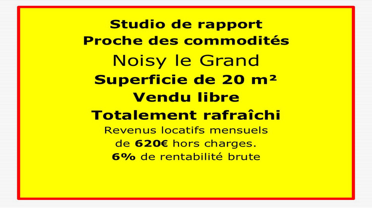 Ma-Cabane - Vente Appartement NOISY LE GRAND, 20 m²