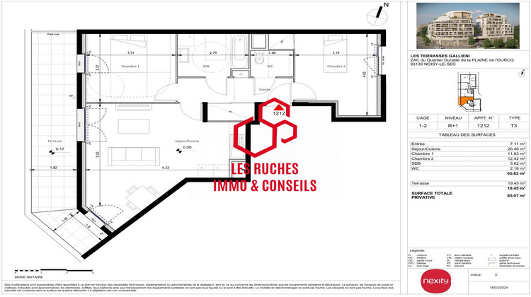 Ma-Cabane - Vente Appartement Noisy-le-Sec, 65 m²