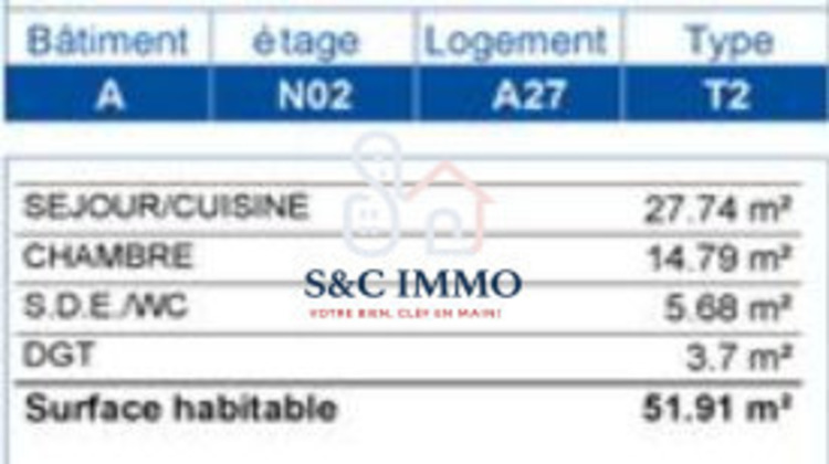Ma-Cabane - Vente Appartement Noisy-le-Sec, 51 m²