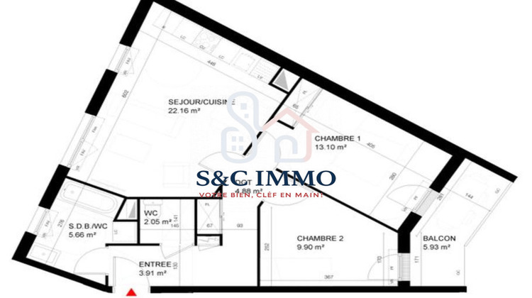 Ma-Cabane - Vente Appartement Noisy-le-Sec, 61 m²