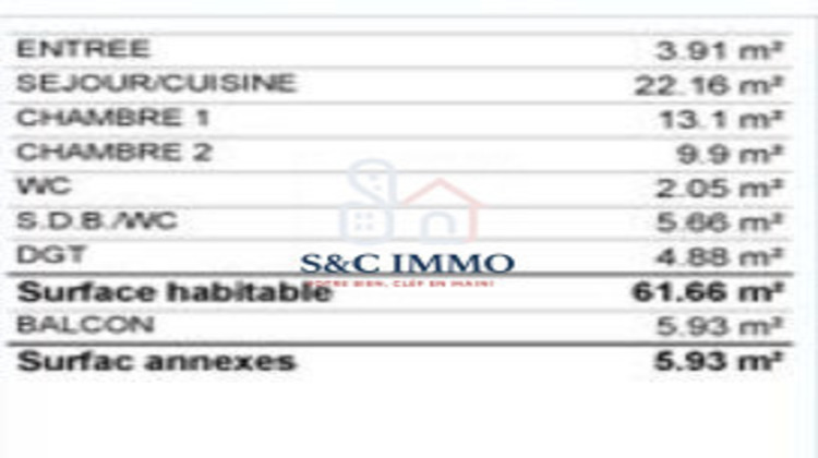 Ma-Cabane - Vente Appartement Noisy-le-Sec, 61 m²