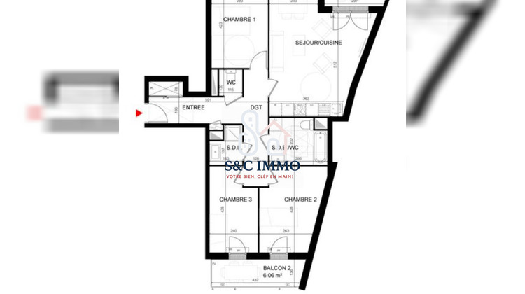 Ma-Cabane - Vente Appartement Noisy-le-Sec, 84 m²