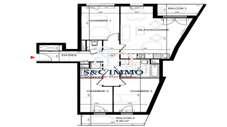 Ma-Cabane - Vente Appartement Noisy-le-Sec, 84 m²