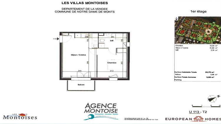 Ma-Cabane - Vente Appartement NOTRE-DAME-DE-MONTS, 40 m²