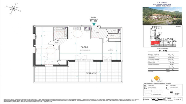 Ma-Cabane - Vente Appartement Noyarey, 90 m²