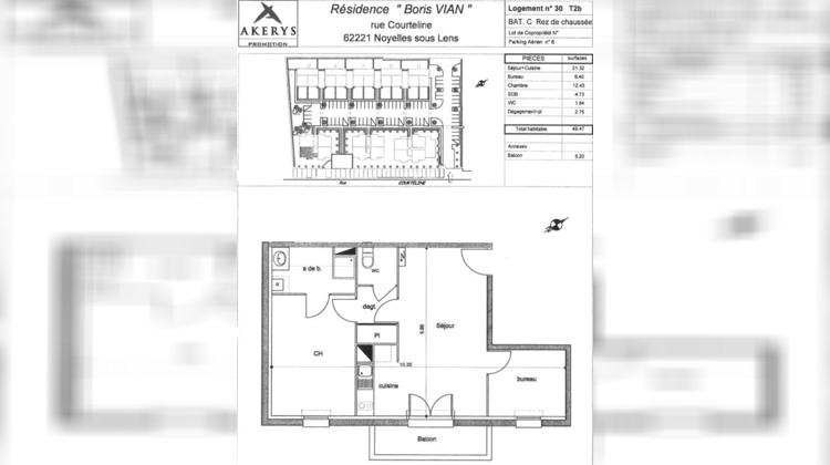 Ma-Cabane - Vente Appartement Noyelles-sous-Lens, 49 m²