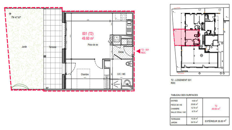 Ma-Cabane - Vente Appartement NOZAY, 49 m²