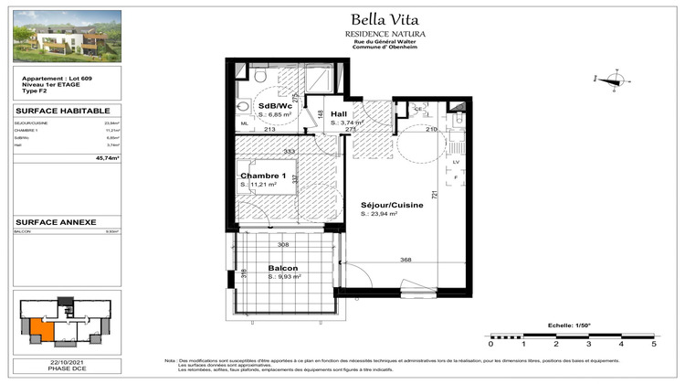 Ma-Cabane - Vente Appartement Obenheim, 45 m²