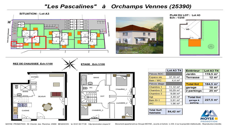 Ma-Cabane - Vente Appartement ORCHAMPS-VENNES, 84 m²