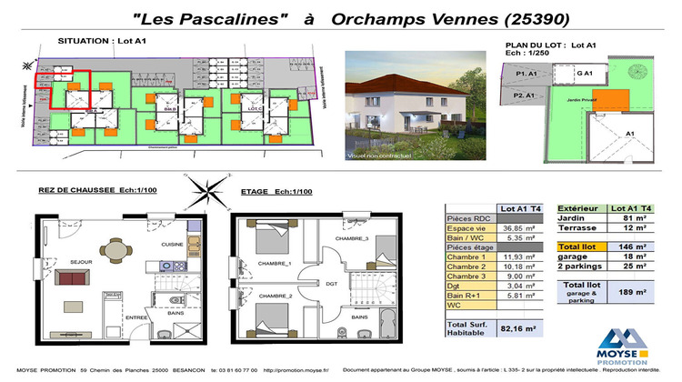 Ma-Cabane - Vente Appartement ORCHAMPS-VENNES, 82 m²
