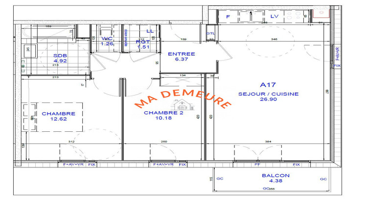 Ma-Cabane - Vente Appartement Orchies, 63 m²
