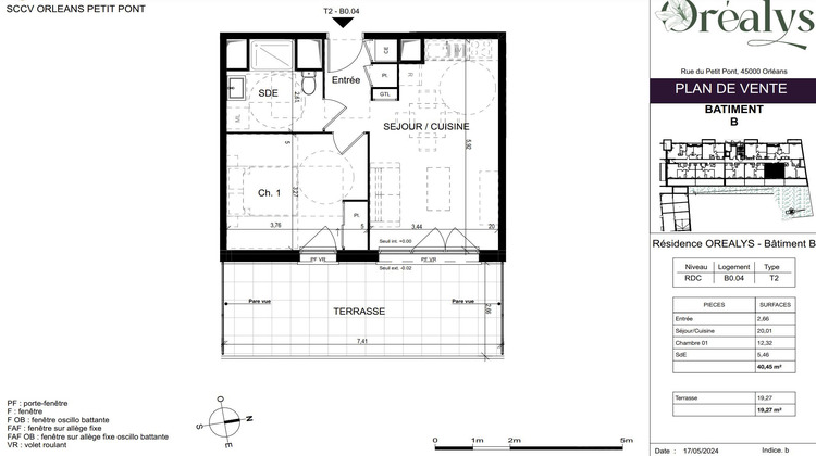 Ma-Cabane - Vente Appartement Orléans, 40 m²