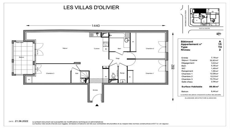 Ma-Cabane - Vente Appartement ORMESSON-SUR-MARNE, 89 m²