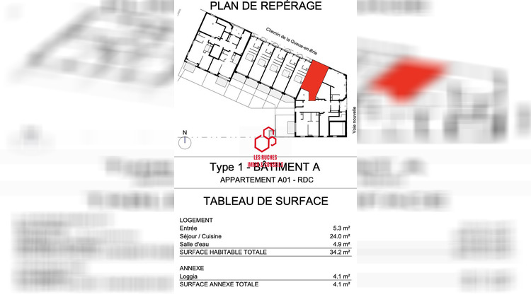 Ma-Cabane - Vente Appartement Ormesson-sur-Marne, 34 m²