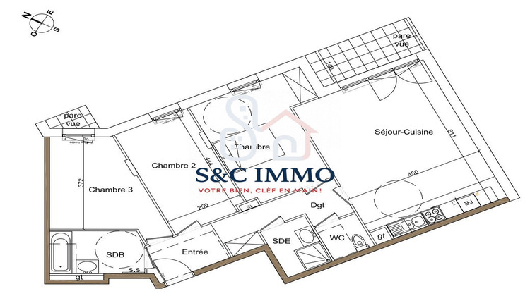 Ma-Cabane - Vente Appartement Ormesson-sur-Marne, 82 m²