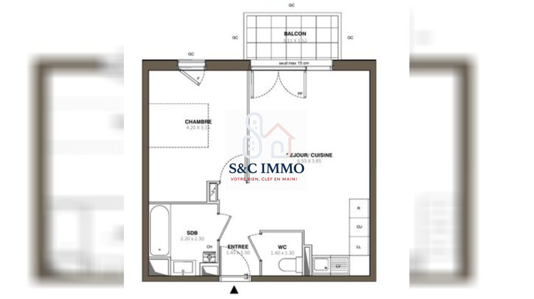 Ma-Cabane - Vente Appartement Ormoy, 44 m²