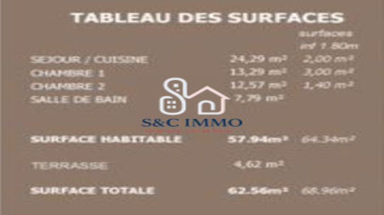 Ma-Cabane - Vente Appartement Ormoy, 57 m²