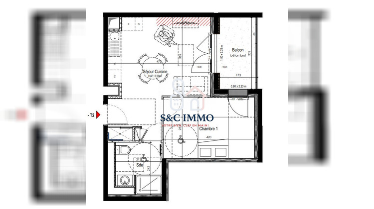 Ma-Cabane - Vente Appartement Orvault, 38 m²