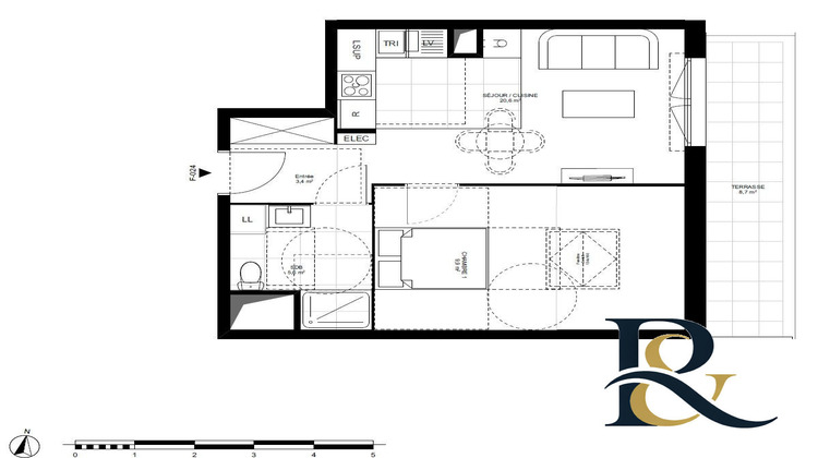 Ma-Cabane - Vente Appartement Ouistreham, 39 m²