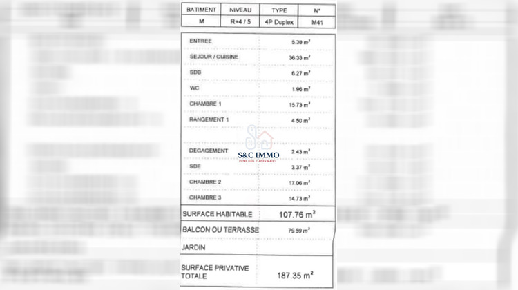 Ma-Cabane - Vente Appartement Ozoir-la-Ferrière, 107 m²