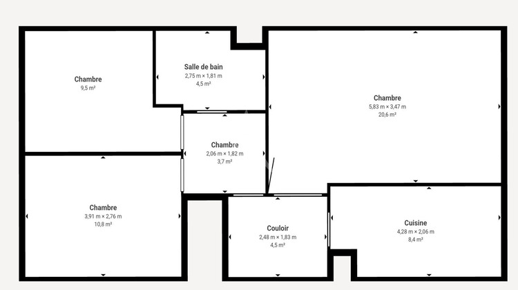 Ma-Cabane - Vente Appartement OZOIR-LA-FERRIERE, 65 m²