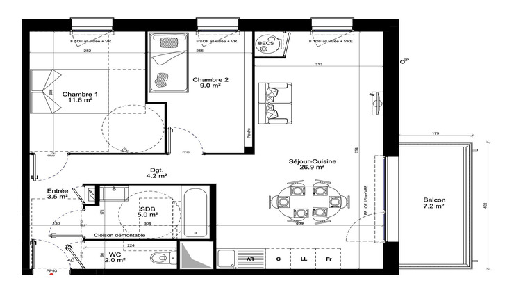 Ma-Cabane - Vente Appartement Paimpol, 62 m²