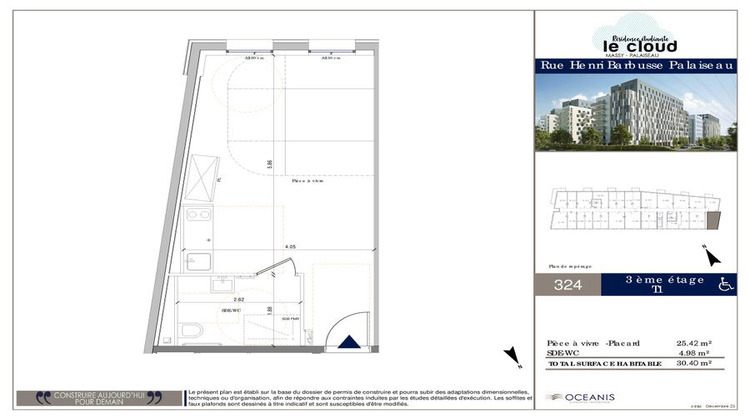 Ma-Cabane - Vente Appartement PALAISEAU, 30 m²