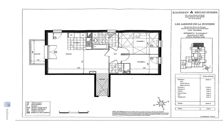 Ma-Cabane - Vente Appartement PALAISEAU, 63 m²