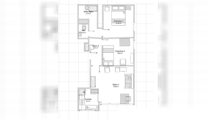 Ma-Cabane - Vente Appartement PALAVAS LES FLOTS, 57 m²