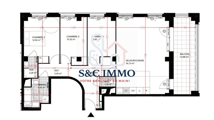 Ma-Cabane - Vente Appartement Pantin, 89 m²