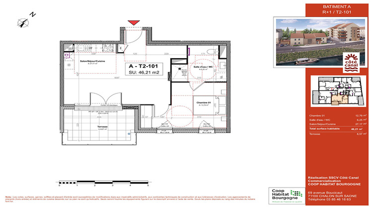 Ma-Cabane - Vente Appartement PARAY-LE-MONIAL, 46 m²