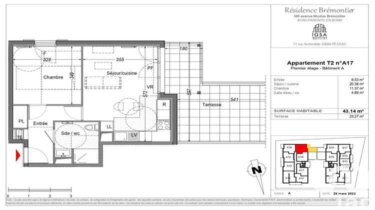 Ma-Cabane - Vente Appartement Parentis-en-Born, 43 m²