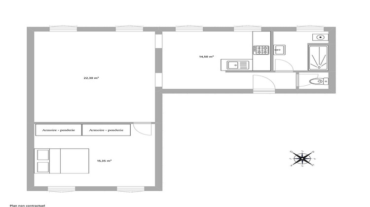 Ma-Cabane - Vente Appartement PARIS 13, 59 m²