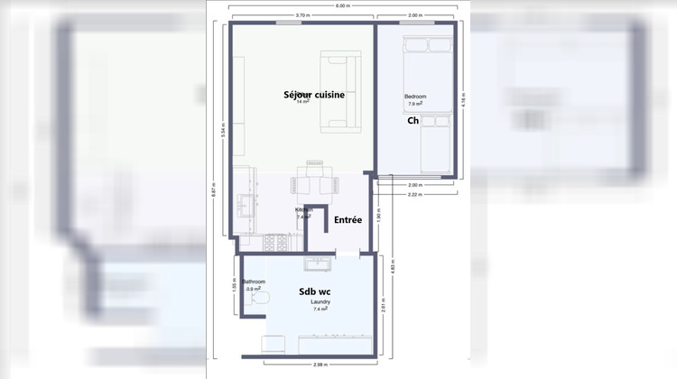 Ma-Cabane - Vente Appartement PARIS 13, 41 m²