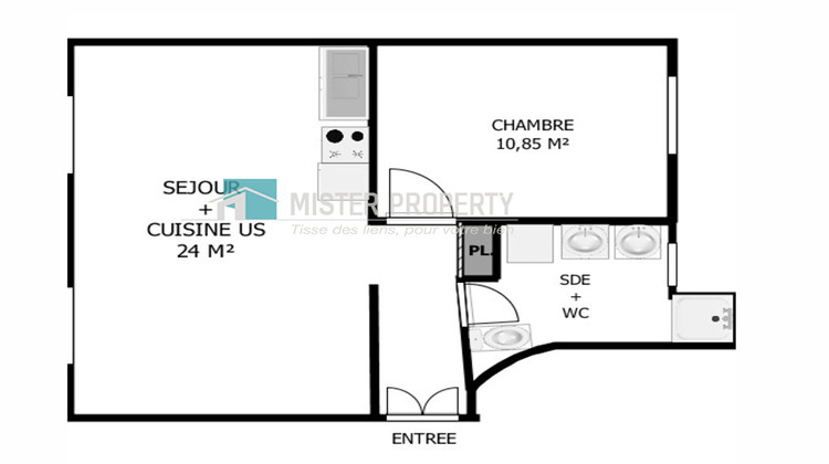 Ma-Cabane - Vente Appartement PARIS 17, 45 m²