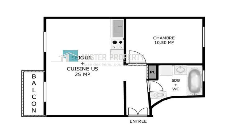Ma-Cabane - Vente Appartement PARIS 17, 45 m²